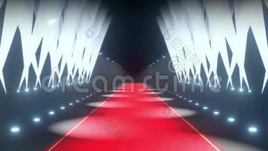4k三维红毯及舞台灯光动画