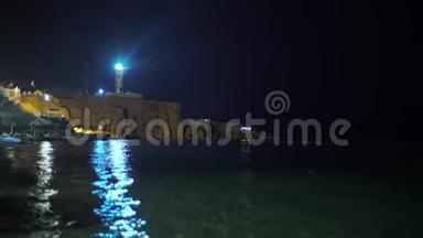 海边的灯塔。 沙姆沙伊赫。 埃及