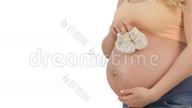 怀孕肚子上的婴儿潮