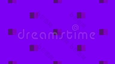 电脑蓝色背景搭配多个紫色旋转<strong>三维立体</strong>，视频动画..