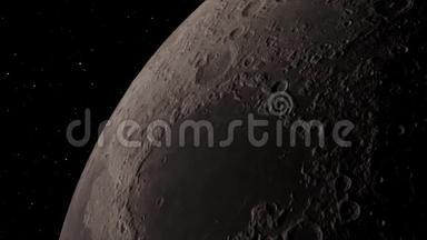 月亮背景现实视频。 月球是一个围<strong>绕地球</strong>运行的天体. 图像的元素