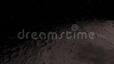 月亮背景现实<strong>视频</strong>。 月球是一个围绕地球运行的天体. 图像的元<strong>素</strong>