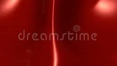 文摘：烧焦的厚红色液体反射光-4K无缝环形运动背景动画