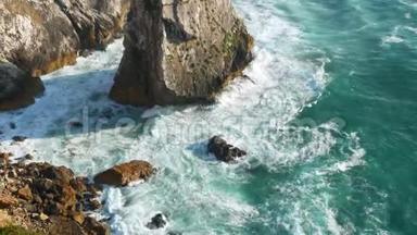 海浪海洋悬崖岩石
