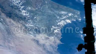 从太空<strong>看到</strong>的地球。 摩洛哥