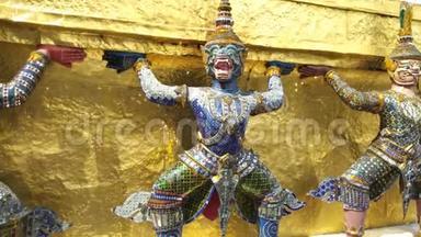 泰国曼谷翡翠佛寺守护者。