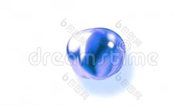 令人惊奇的抽象背景，仿佛玻璃滴或充满蓝色火花的球体融合在一起，