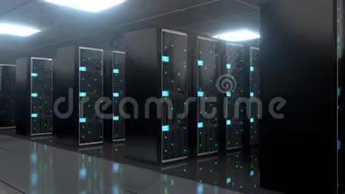3D4K服务器机房-数据中心-存储/<strong>托管</strong>概念。