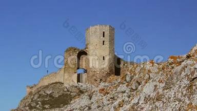 罗马尼亚Dobrogea中世纪城堡Yeni-Sale(Enisala)遗址