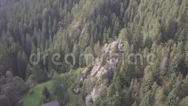 石岩Ternoshors kaLada在美丽的喀尔巴阡山森林中。 科索沃地区，伊万诺-