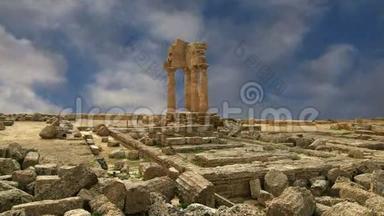 古希腊狄奥斯科里神庙公元前五世纪，<strong>庙宇</strong>谷，阿格里根托，西西里岛。