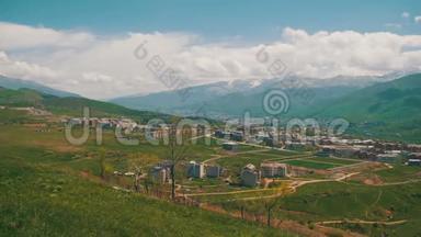 亚美尼亚山区城市景观。