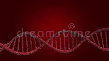 DNA载体，红线，红色背景