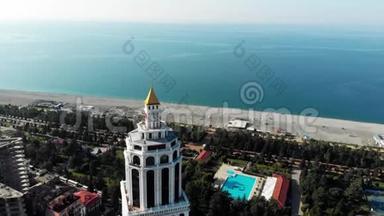 格鲁吉亚夏季黑海沿岸巴统市的景观