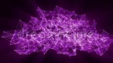 紫罗兰丛网转换为霓虹俄<strong>语文</strong>字的动画-欢迎。