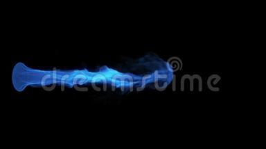 蓝色火焰元素叠加图形