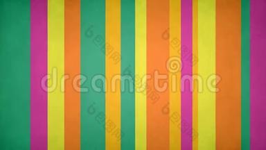 纸样多色条纹46/4k60fps纹理春季颜色条形运动背景视频循环