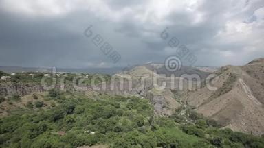 亚美尼亚的自然天空、旅游、景观、背景、旅游、山地、全景