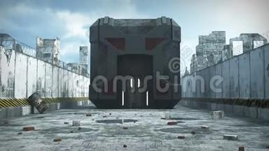 世界末日之城的人造立方体建筑
