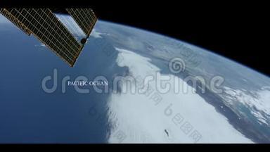 从太空中看到的太平洋-美国宇航局提供的一些元素