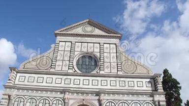 佛罗伦萨市中心美丽的圣玛丽亚教堂-托斯卡纳