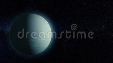 天王星-太阳系行星的高质量。 科学壁纸。 天王星是行星