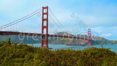 金门大桥旧金山，从炮台东公园可以看到