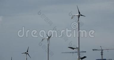 视频，风力涡轮机和新能源。