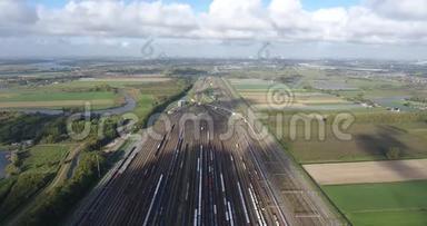 铁路<strong>枢纽</strong>，Zwijndrecht kijfhoek，荷兰航空景观
