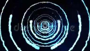闪电隧道飞行黑色背景动画新品质独特动态自然光效果4k