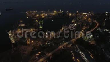 敖德萨海通商口岸鸟瞰图.. 乌克兰
