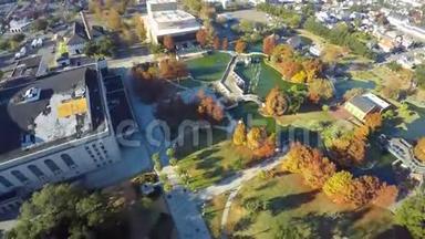 空中视频阿姆斯特朗公园新奥尔良