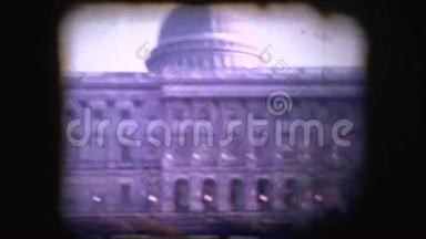 美国国会大厦8毫米老式镜头