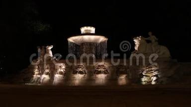 德国慕尼黑的维特尔巴赫喷泉