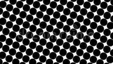 大的黑色<strong>圆点</strong>-简单的复古图案的创意，3D渲染，黑色<strong>圆点</strong>在白色背景