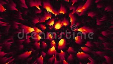 抽象的炽热岩浆熔岩背景地狱背景暗物质
