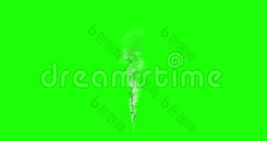 动画-<strong>烟雾</strong>或蒸汽在绿色上的<strong>运动</strong>