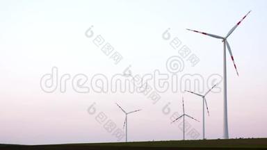 风车农场的空中WIVIEV。 <strong>电力能源</strong>生产