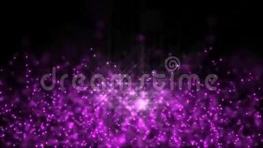 紫色<strong>球形粒子</strong>飞.