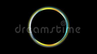 色彩缤纷的圆环抽象企业视频动画