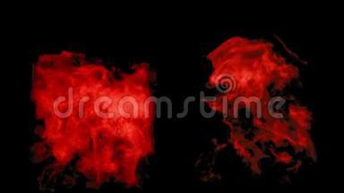红色的火焰在阿尔法面具的照耀下燃烧消失