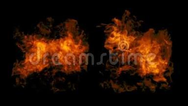 天然的火焰在阿尔法面具的照射下燃烧<strong>消失</strong>