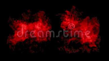红色的火焰在阿尔法面具的照耀下燃烧消失