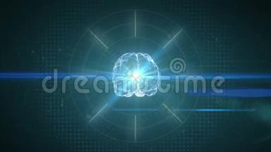 蓝色数字大脑，物联网技术，人工智能..