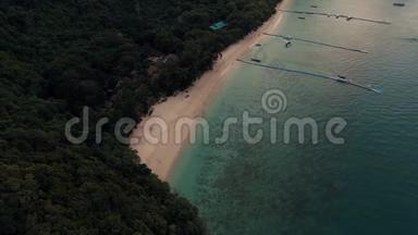 泰国珊瑚岛无人机射击