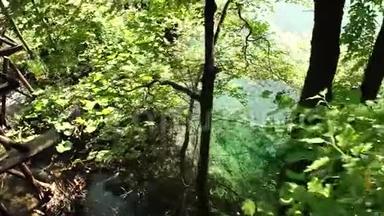 克罗地亚普利特维兹国家公园的湖