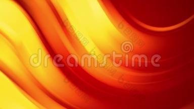一个红色的黄色渐变的明亮的火色变化缓慢和循环。 4k平滑无缝循环抽象动画