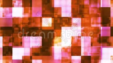 闪烁高科技斜光图案，橙色，抽象，可循环，4K
