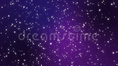 夜空闪耀着紫色<strong>渐变</strong>背景的<strong>星星</strong>