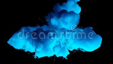蓝色燃烧，彩色烟<strong>雾</strong>，粉末，爆炸，液体，墨水，微粒，阿尔法<strong>哑光</strong>